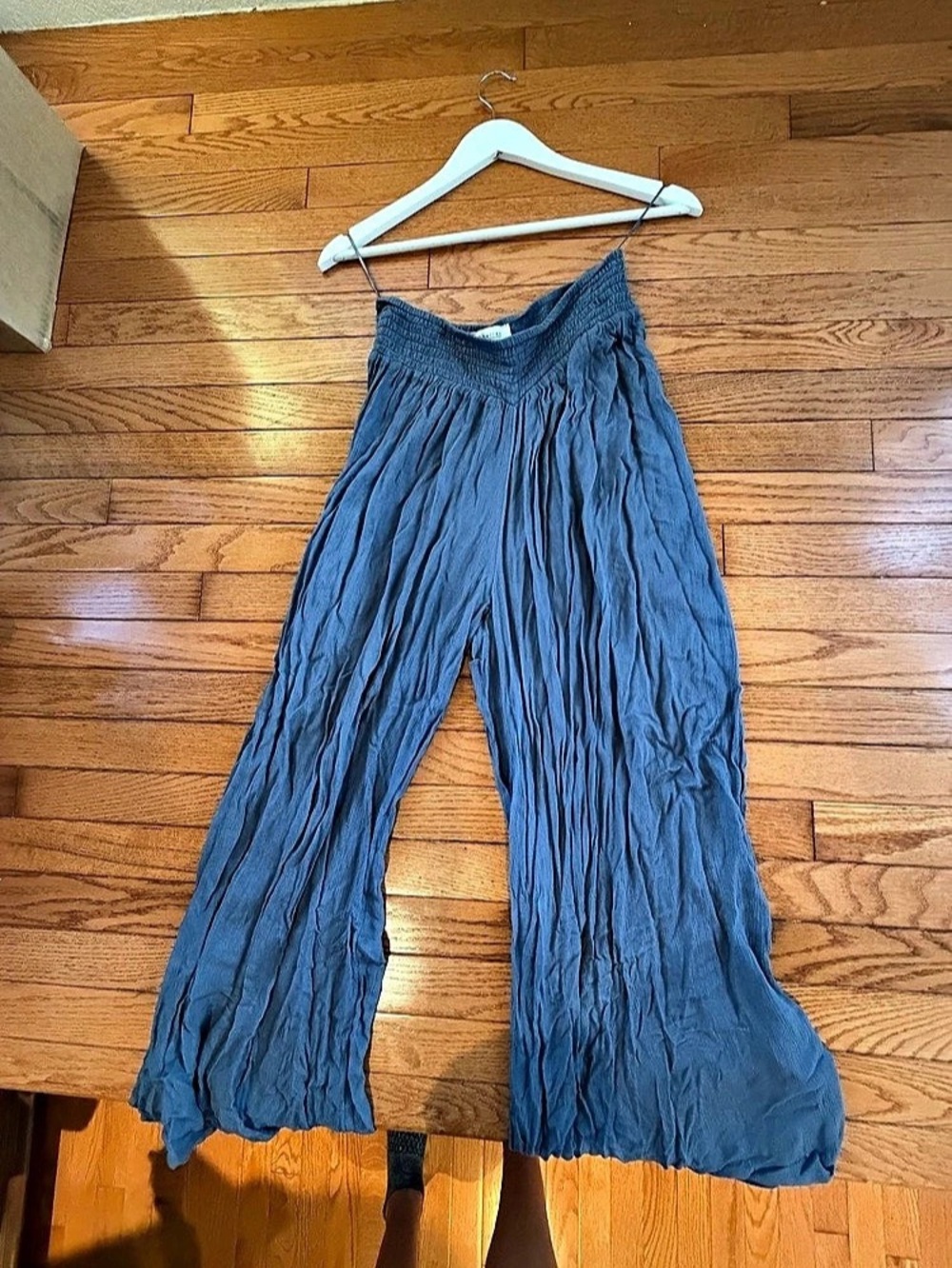 Free People Flowy Pants in Blue